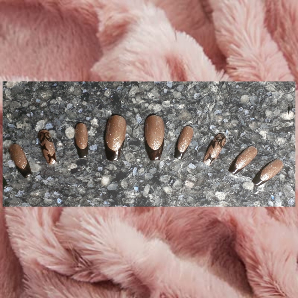 Bronzing Spirits Press on Nails